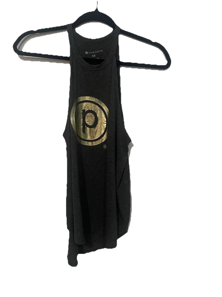 Camiseta sin mangas Pure Barre para mujer talla XS gris sin mangas con logotipo camiseta de entrenamiento atlética Foto 1 de 4
