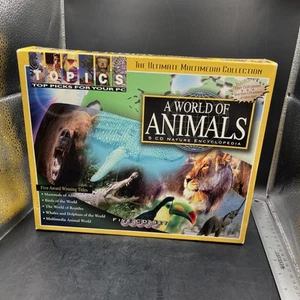 A WORLD OF ANIMALS - 5 CD Nature Encyclopedia - 1998 boxed set Never Opened - Picture 1 of 2