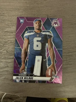 2025 Mosaico Jalen Milroe Roxo Mosaico Escopo Variação Seattle Seahawks  - Imagem 1 de 2