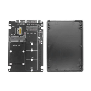 1PCS Adapter Card 2 in 1 Converter Supports both M.2 NGFF and MSATA SSDs - Afbeelding 1 van 16