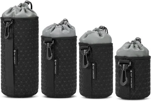 K&F Concept 4 Pack Camera Lens Pouch Set Drawstring Lens Protective Bag Portable - Foto 1 di 7