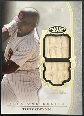 2013 Topps Tier One - Tony Gwynn Dual Relics #TODR-TG   /50 - Image 1 of 2