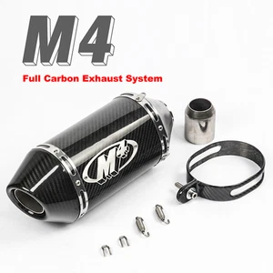 M4 Exhaust Yamaha R6 2006-2020 Street Slayer slip on with CARBON muffler - Foto 1 di 8