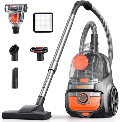 Aspiron Canister Vacuum Cleaner 1600W 30Kpa Bagless HEPA Filter Pet Hair Tool - Image 1 of 4