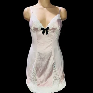 Victoria's Secret Damen-Schlupfkleid klein rosa Babydoll Rüschen Prinzessin zierlich Y2K - Bild 1 von 4