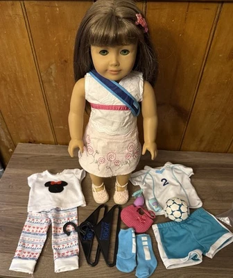 American Girl Retired? Just Like You 19 Doll Brunette Green Eyes 2013? - Image 1 of 4