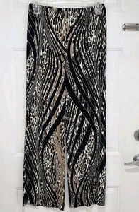 Chico's Travelers Women's Wide-Leg Pants Multicolor Size 1 - Picture 1 of 6