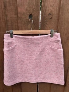 Joules Pink Tweed Lined Short Skirt Size UK 10 - Picture 1 of 20