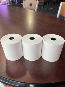 Universal Paper Rolls White Bond 3in X 165ft Kitchen UNV42300 New Rolls 3 Pack - Picture 1 of 5