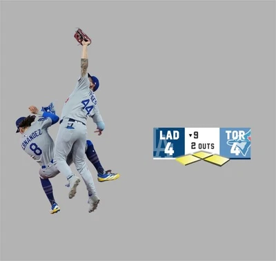 ML-10-64 UV COATED Pages Catch Dodgers 2025 World Series Decal Sticker SET