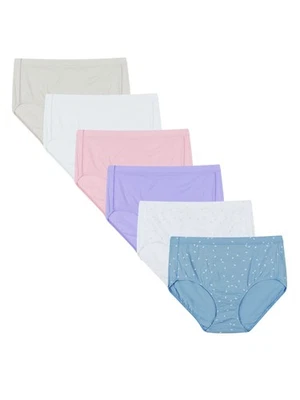 Hanes Womens Organic Cotton Panties Pack, Comfortsort Underwear, (Colors May - Image 1 of 4