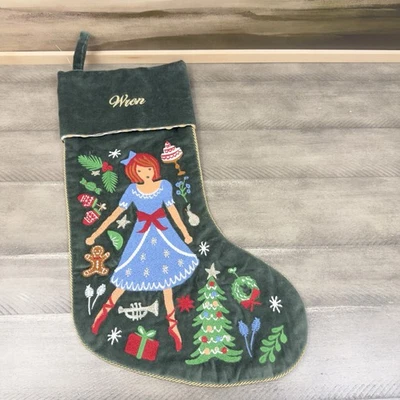 Medias de terciopelo Pottery Barn Kids Rifle Paper & Co. Clara Cascanueces “Wren” leer Foto 1 de 4