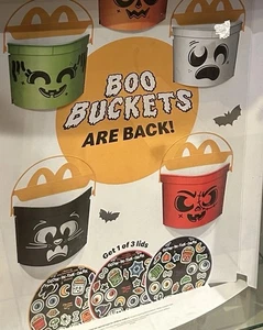 2025 McDonald’s Happy Meal Boo Eimer Halloween Display Katze Hexe Geist NEU - Bild 1 von 1