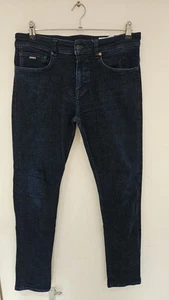 Jeans Uomo Hugo Boss Slim Fit DELAWARE Soft Motion Elasticizzato Blu W32 L32 - Foto 1 di 22