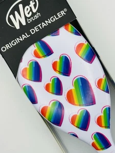 Wet Brush Original Detangler "Color Me Mine" Rainbow Hearts Limited Edition NEW - Picture 1 of 2