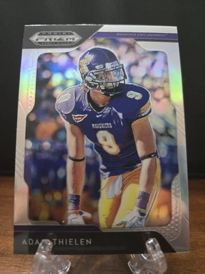 Adam Thielen 2019 Panini Prizm Draft Picks Silver Prizm - Image 1 of 2