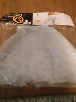 LEG AVENUE 8999 WHITE LACE PETTICOAT HALLOWEEN COSTUME COSPLAY ONE SIZE WOMEN - Image 1 of 4
