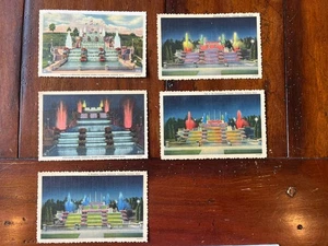 Cascades Fountain, Sparks Foundation, Lot 5 Postkarten Jackson, Michigan 1950-60er - Bild 1 von 12