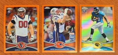 2012 TOPPS CHROME FOOTBALL ORANGE REFRACTOR COMPLETE UR SET TOM BRADY GRONKOWSKI - Image 1 of 4