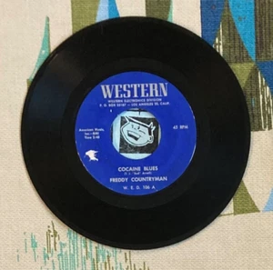 Freddy Countryman 45 Cocaine Blues 1961 Country Rockabilly VG+ - Imagen 1 de 2