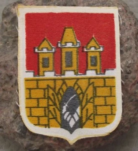 Antique Official Prague Prag Crest Coat of Arms Heraldic Sew on Clothes Patch - Picture 1 of 2