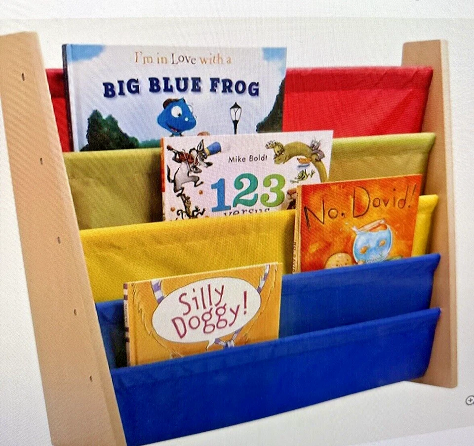 Estantería para libros infantiles HoneyCanDo color pastel/blanco 25x24x11" SIN MONTAR EN CAJA Foto 1 de 4