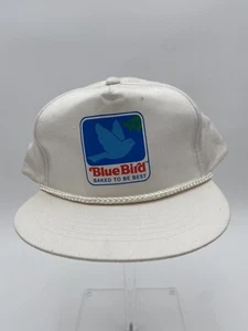 Blue Bird Baked To Be Best White SnapBack Hat - Picture 1 of 5