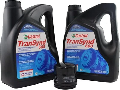TranSynd TES 668 Synthetic Trans Fluid (x2) w/ Allison 29539579 Spin-On Filter - Image 1 of 4