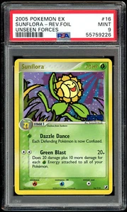 Pokemon Ex Unseen Forces Sunflora Reverse Holo PSA 9 MINT #16 - Graded Card - Picture 1 of 2