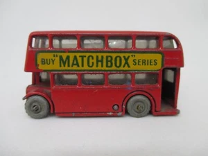 Alter Lesney Buy Matchbox Series Reklame Modellauto Bus graue Räder - Bild 1 von 6