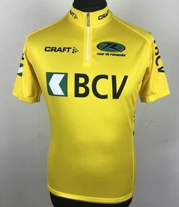 Camiseta deportiva de ciclismo Craft Tour de Romandie 2004 amarilla para hombre talla L BCV L2 aislamiento - Imagen 1 de 12
