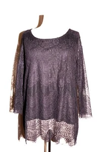 OSCALITO festliches Event Top Abendtop Micromodal & Spitze 5992 schwarz NEU - Bild 1 von 4