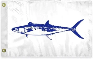 AGAS King Caballa Novedad Barco Bandera 12"x18"-200D Nylon-Latón Ojales-Cabeza de Lona - Imagen 1 de 7