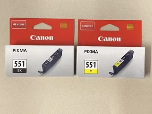 2 original Canon Tintenpatronen CLI-551 Yellow / Photoblack OVP mit Rechnung - Bild 1 von 1