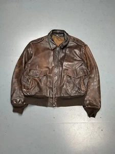 Brown Vintage 1970s Schott Leather Jacket - Picture 1 of 10