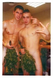 RISTAMPA 2000 senza camicia bel giovane gay soldati russi vintage foto - Foto 1 di 1