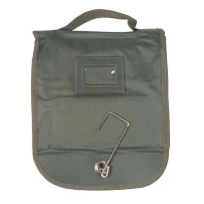 TROUSSE DE TOILETTE TTOPS VERTE CAMPING BIVOUAC ARMEE MILITAIRE MURALE KAKI - Photo 1/2