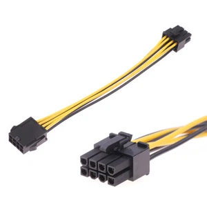 Adapter PCI-E CPU EPS 8 Pin To Dual 8P Power Splitter Graphics Card Cable - Photo 1/11