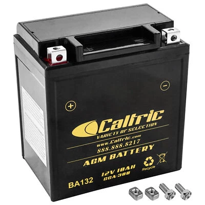 Caltric AGM Battery for Kawasaki Bayou 220 KLF220A 1992-2002 / 12V 11Ah CCA 300 - Изображение 1 из 4