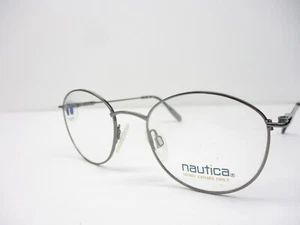 Nuevo Monturas de Gafas Vintage Nautica Mod J29 Plata Unisex Retro Retro Redondo 49 - Imagen 1 de 6