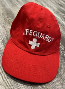 Officially Licensed Lifeguard Unisex Red Beach Patrol Adjustable Baseball Cap OS - Picture 1 of 12