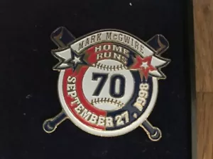 Mark McGwire 70 Home Runs MLB Baseball Commemorative Lapel /Hat Pin 9/27/1998 - Picture 1 of 4