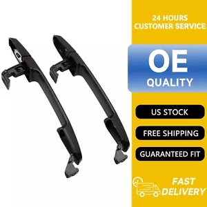 Front Left or Right Side Exterior Door Handle Black For 2003-2013 Toyota Corolla - Picture 1 of 5