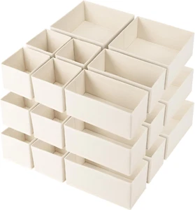 Drawer Organizer Clothes, 24 Pack Underwear Drawer Organizers, Foldable Closet O - Picture 1 of 7