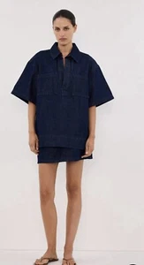 Dissh Denim Skirt & Top Set – Indigo Oversized 100% Cotton AUS/8 US/4-6 - Picture 1 of 17