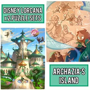 Complete Set of Disney Lorcana Archazia’s Island Art Puzzle Cards - 20 Cards - Picture 1 of 5