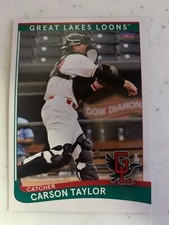 Carson Taylor Card 2021 Great Lakes Loons Team Card