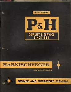 P&H HARNISCHFEGER 125 TON TRUCK CRANE Model 9125-TC Owner Operator's Manual - Picture 1 of 3