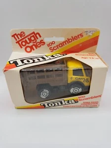 Vtg 1986 Tonka Tough Ones 1100 Scramblers Yellow Cattle Co. Truck NIB - Picture 1 of 4