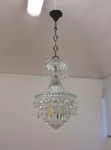 ✅ ANTICO LAMPADARIO IMPERO EPOCA PRIMI 900 IN CRISTALLO ANTIQUE - 3468 - Imagen 1 de 12